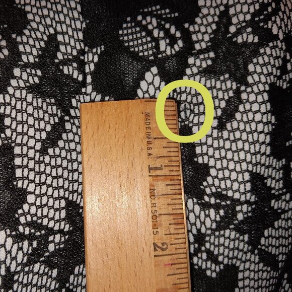 Chaps Brand sleeveless White & Black lacy A-line dress size 8 - Picture 7 of 9